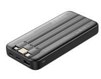 POWERBOOST PRIME 130B 10000mAh 22.5W Dahili Kablolu LCD Siyah Taşınabilir Şarj Cihazı Powerbank